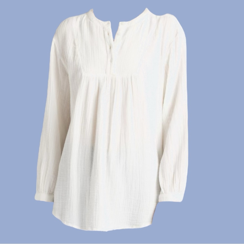 MARKET & SPRUCE Ivan Cotton Gauze Tunic Top Women’s Size S